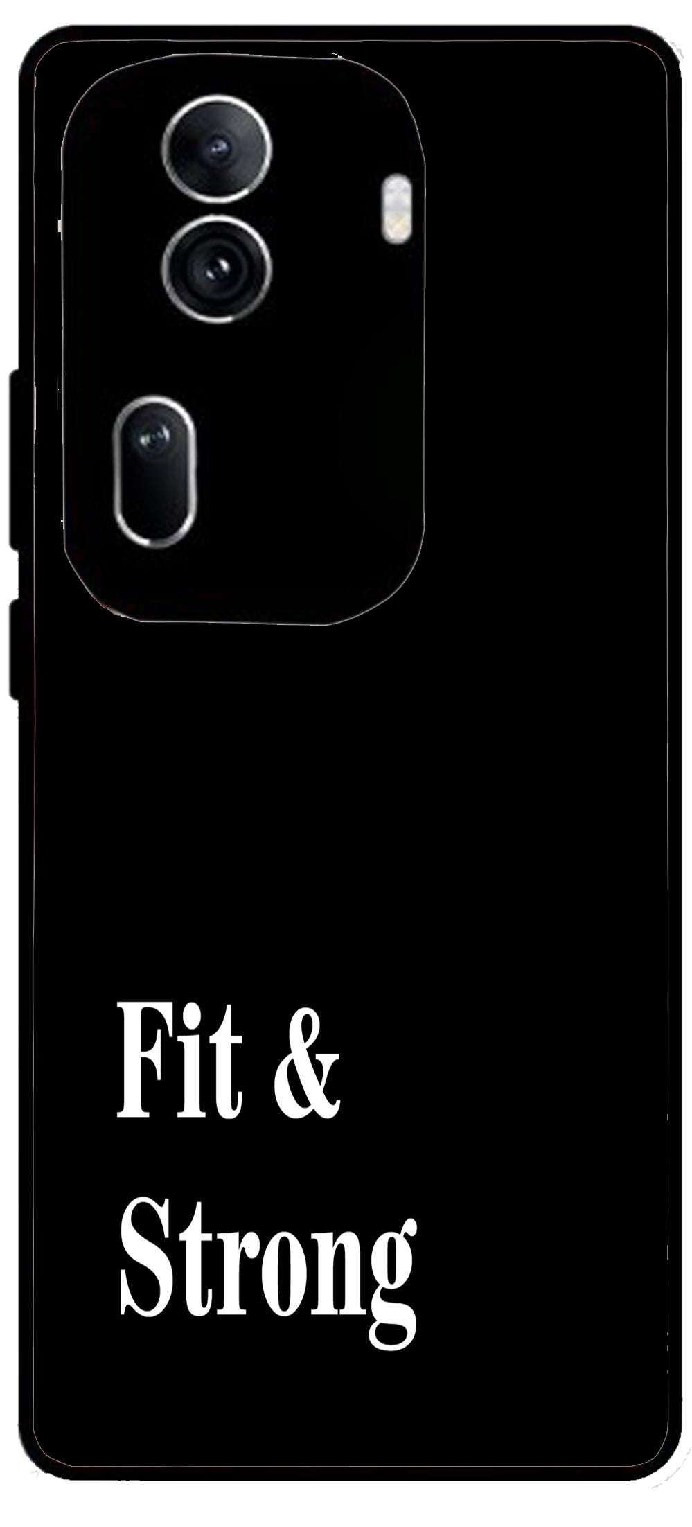 Fit & Strong Unbreakable Metal Back Case Mobile Cover with 4 Side Protection and Soft TPU Sides for Oppo Reno 11 pro