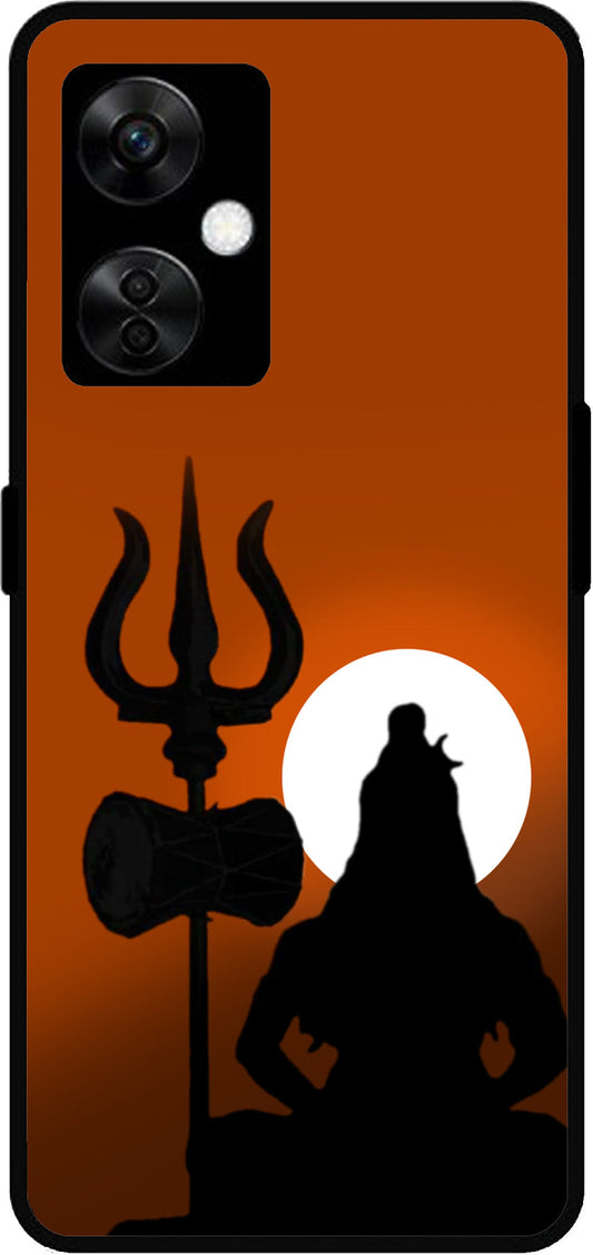 Lord Shiva Shadow Unbreakable Metal Back Case Mobile Cover with 4 Side Protection and Soft TPU Sides for OnePlus Nord CE3 Lite