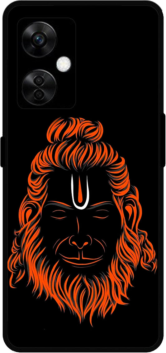 Cool Hanuman ji Unbreakable Metal Back Case Mobile Cover with 4 Side Protection and Soft TPU Sides for OnePlus Nord CE3 Lite