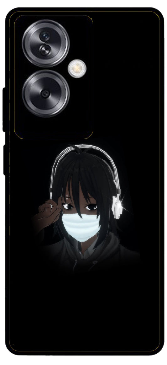 Naruto Music Unbreakable Metal Back Case Mobile Cover with 4 Side Protection and Soft TPU Sides for Oppo A79 NEW