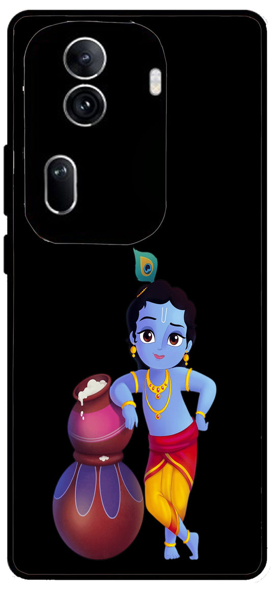 Micky Mouse Unbreakable Metal Back Case Mobile Cover with 4 Side Protection and Soft TPU Sides for Oppo Reno 11 pro