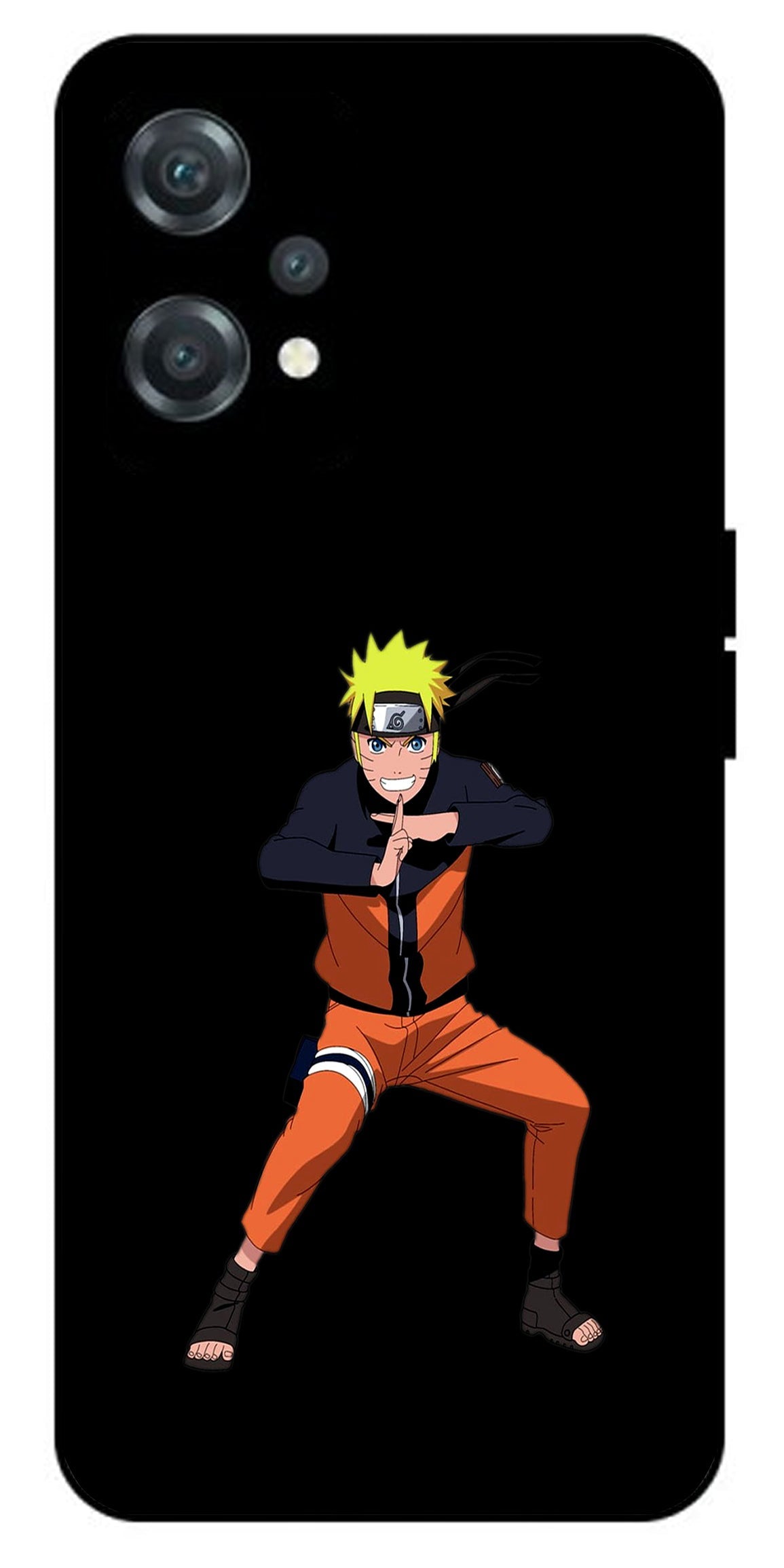 Anime Naruto Unbreakable Metal Back Case Mobile Cover with 4 Side Protection and Soft TPU Sides for oneplus nord ce 2 lite 5g