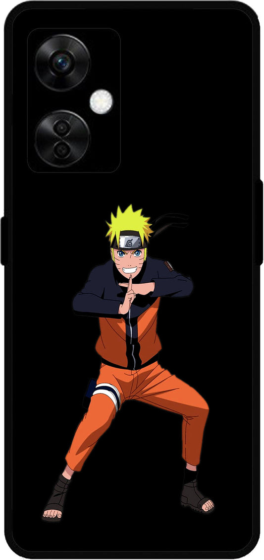 Anime Naruto Unbreakable Metal Back Case Mobile Cover with 4 Side Protection and Soft TPU Sides for OnePlus Nord CE3 Lite