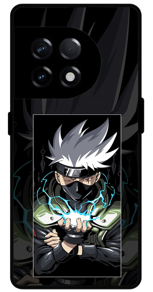 Naruto Unbreakable Metal Back Case Mobile Cover with 4 Side Protection and Soft TPU Sides for OnePlus 11R