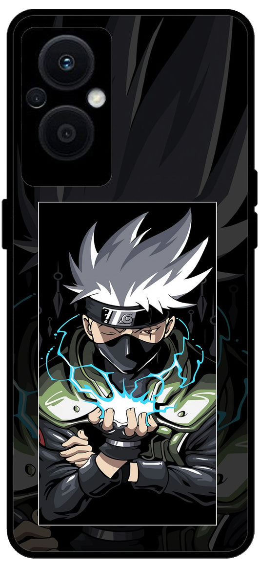 Naruto Unbreakable Metal Back Case Mobile Cover with 4 Side Protection and Soft TPU Sides for OPPO F21 PRO 5G