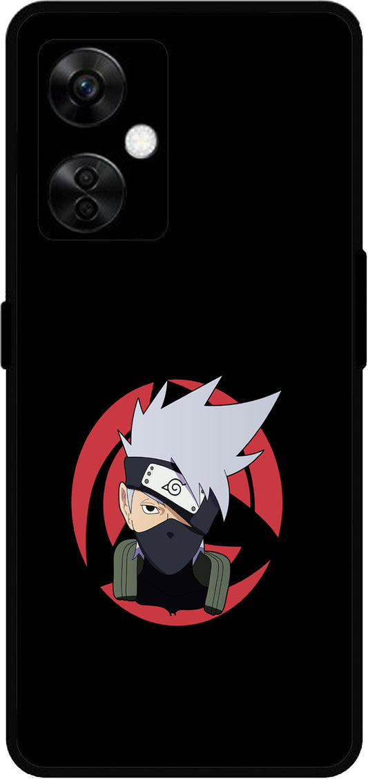 Naruto Face Unbreakable Metal Back Case Mobile Cover with 4 Side Protection and Soft TPU Sides for OnePlus Nord CE3 Lite