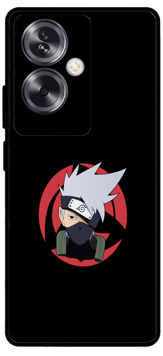 Naruto Face Unbreakable Metal Back Case Mobile Cover with 4 Side Protection and Soft TPU Sides for Oppo A79 NEW