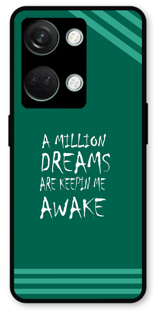 A Million Dreams Unbreakable Metal Back Case Mobile Cover with 4 Side Protection and Soft TPU Sides for OnePlus Nord 3