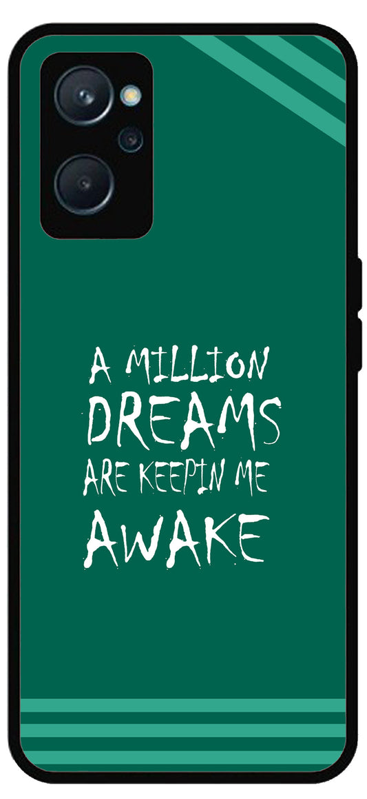 A Million Dreams Unbreakable Metal Back Case Mobile Cover with 4 Side Protection and Soft TPU Sides for Vivo 9I