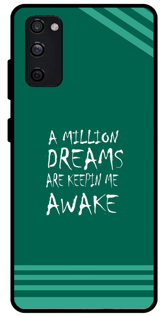 A Million Dreams Unbreakable Metal Back Case Mobile Cover with 4 Side Protection and Soft TPU Sides for SAMSUNG S20 FE