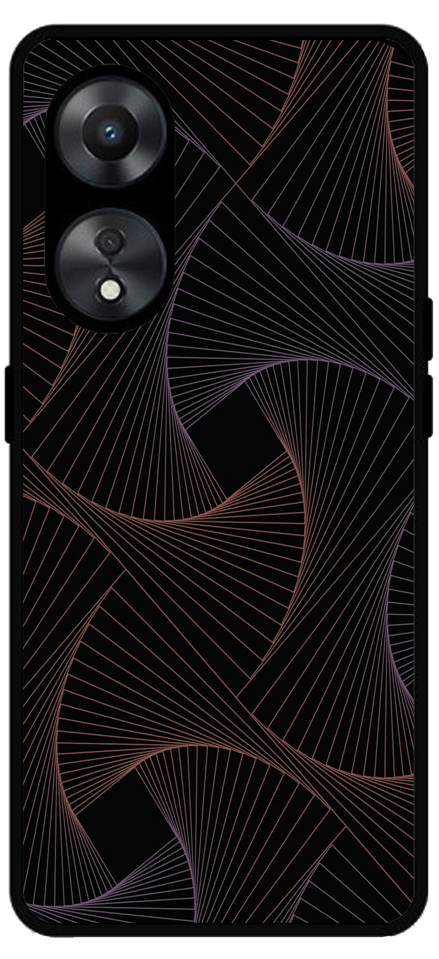 Animated Design Unbreakable Metal Back Case Mobile Cover with 4 Side Protection and Soft TPU Sides for Oppo a78 5g