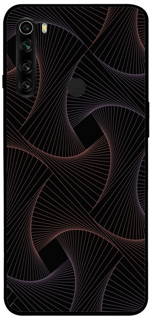 Animated Design Unbreakable Metal Back Case Mobile Cover with 4 Side Protection and Soft TPU Sides for Mi note 8 2D