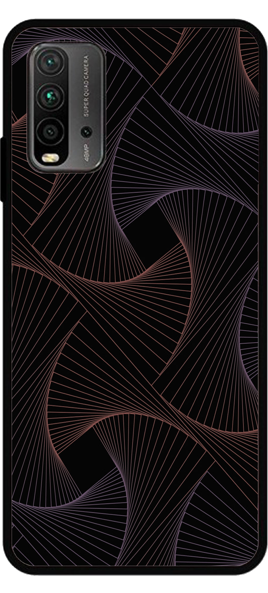 Animated Design Unbreakable Metal Back Case Mobile Cover with 4 Side Protection and Soft TPU Sides for Mi Redmi 9 Power 2D