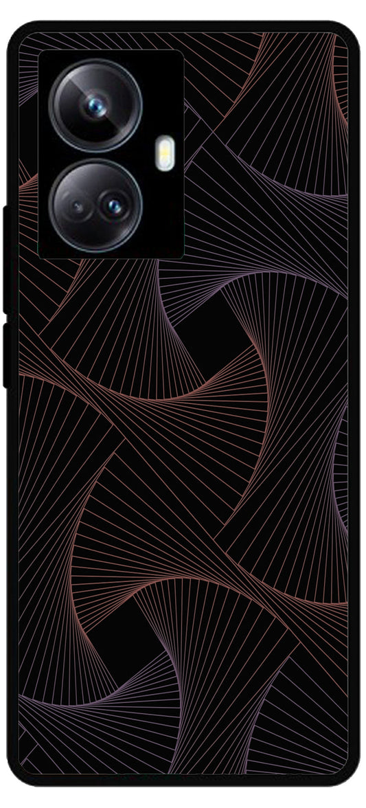 Animated Design Unbreakable Metal Back Case Mobile Cover with 4 Side Protection and Soft TPU Sides for Realme 10 Pro Plus 2D