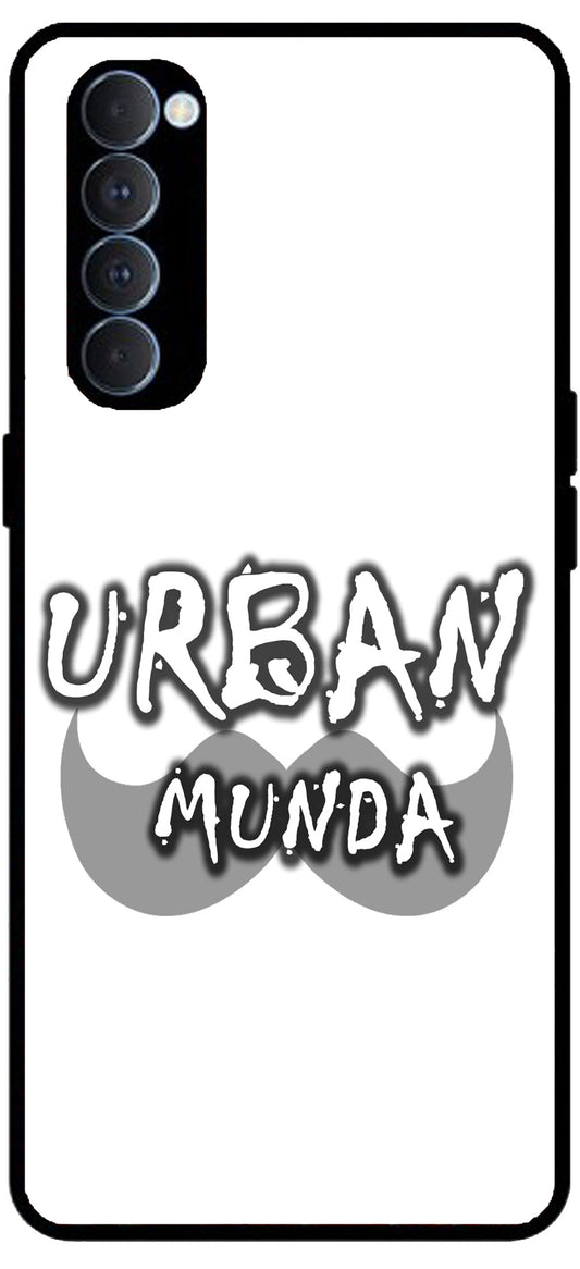 Urban Munda Unbreakable Metal Back Case Mobile Cover with 4 Side Protection and Soft TPU Sides for RENO4 PRO