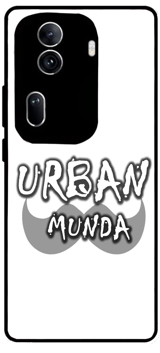 Urban Munda Unbreakable Metal Back Case Mobile Cover with 4 Side Protection and Soft TPU Sides for Oppo Reno 11 pro