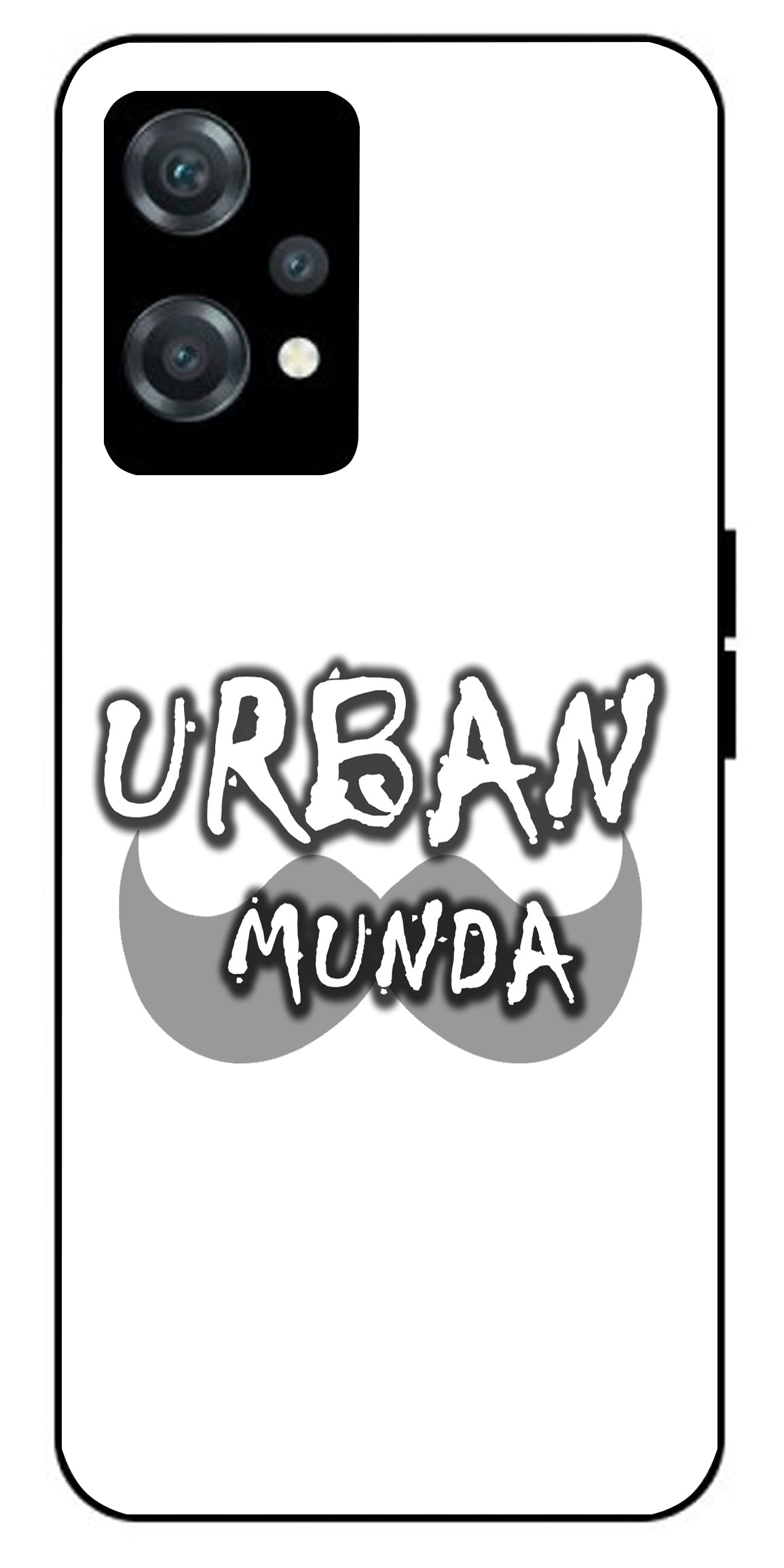 Urban Munda Unbreakable Metal Back Case Mobile Cover with 4 Side Protection and Soft TPU Sides for oneplus nord ce 2 lite 5g