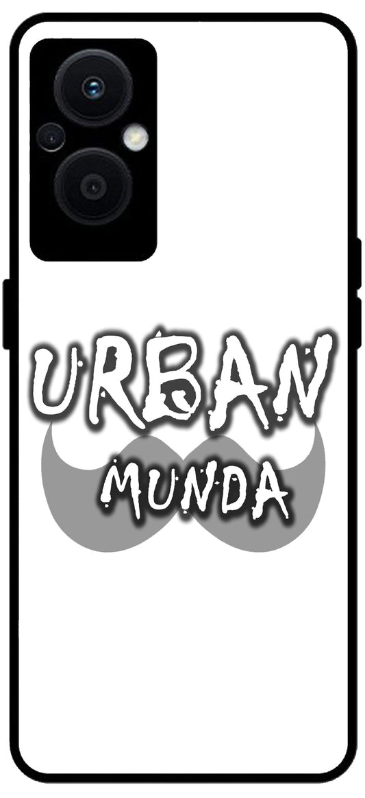 Urban Munda Unbreakable Metal Back Case Mobile Cover with 4 Side Protection and Soft TPU Sides for OPPO F21 PRO 5G