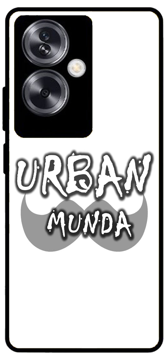 Urban Munda Unbreakable Metal Back Case Mobile Cover with 4 Side Protection and Soft TPU Sides for Oppo A79 NEW