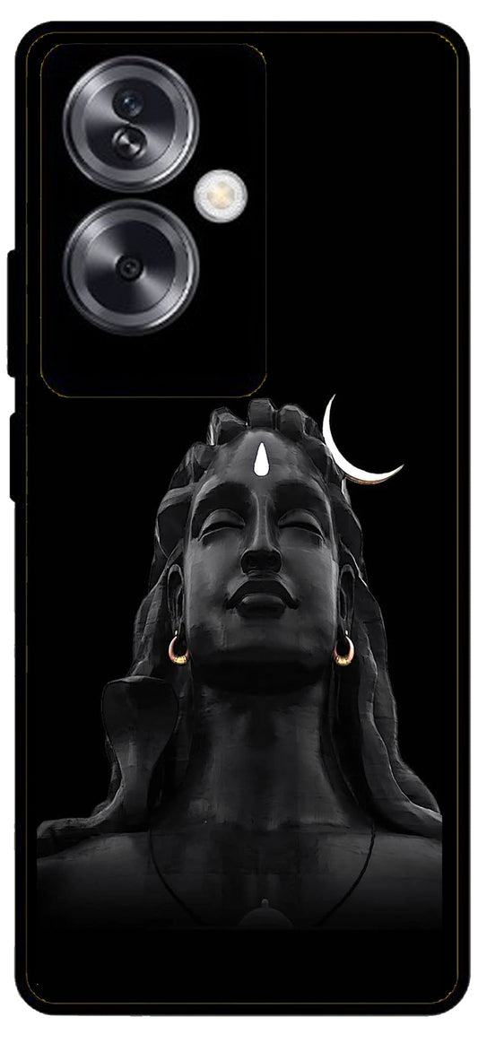 Lord Shiva Design Unbreakable Metal Back Case Mobile Cover with 4 Side Protection and Soft TPU Sides for Oppo A79 NEW