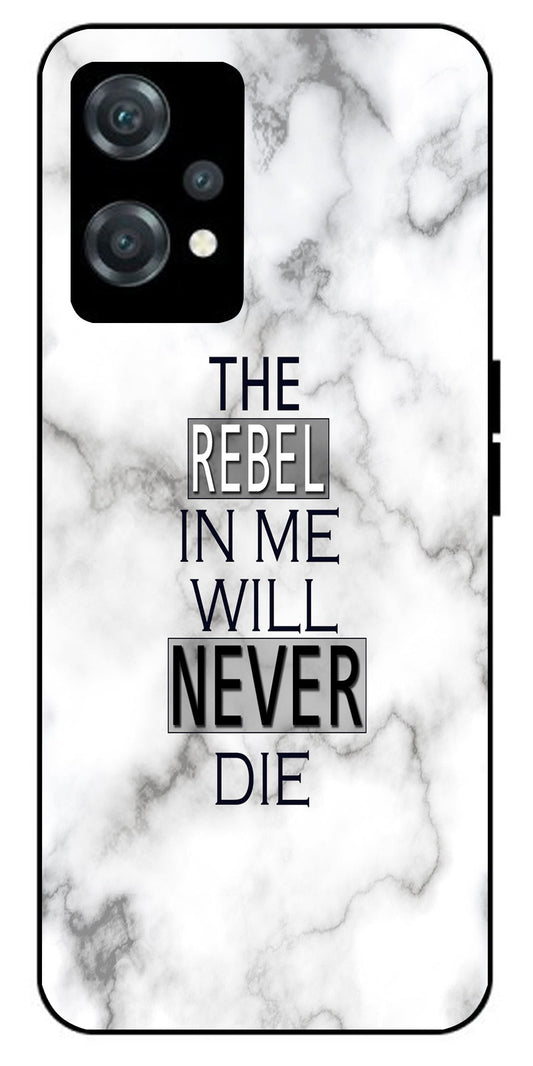 Never Die Printed Unbreakable Metal Back Case Mobile Cover with 4 Side Protection and Soft TPU Sides for oneplus nord ce 2 lite 5g