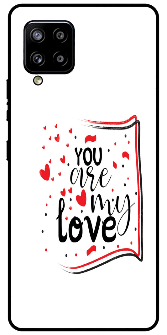 You are My Love Unbreakable Metal Back Case Mobile Cover with 4 Side Protection and Soft TPU Sides for SAMSUNG M53 5G