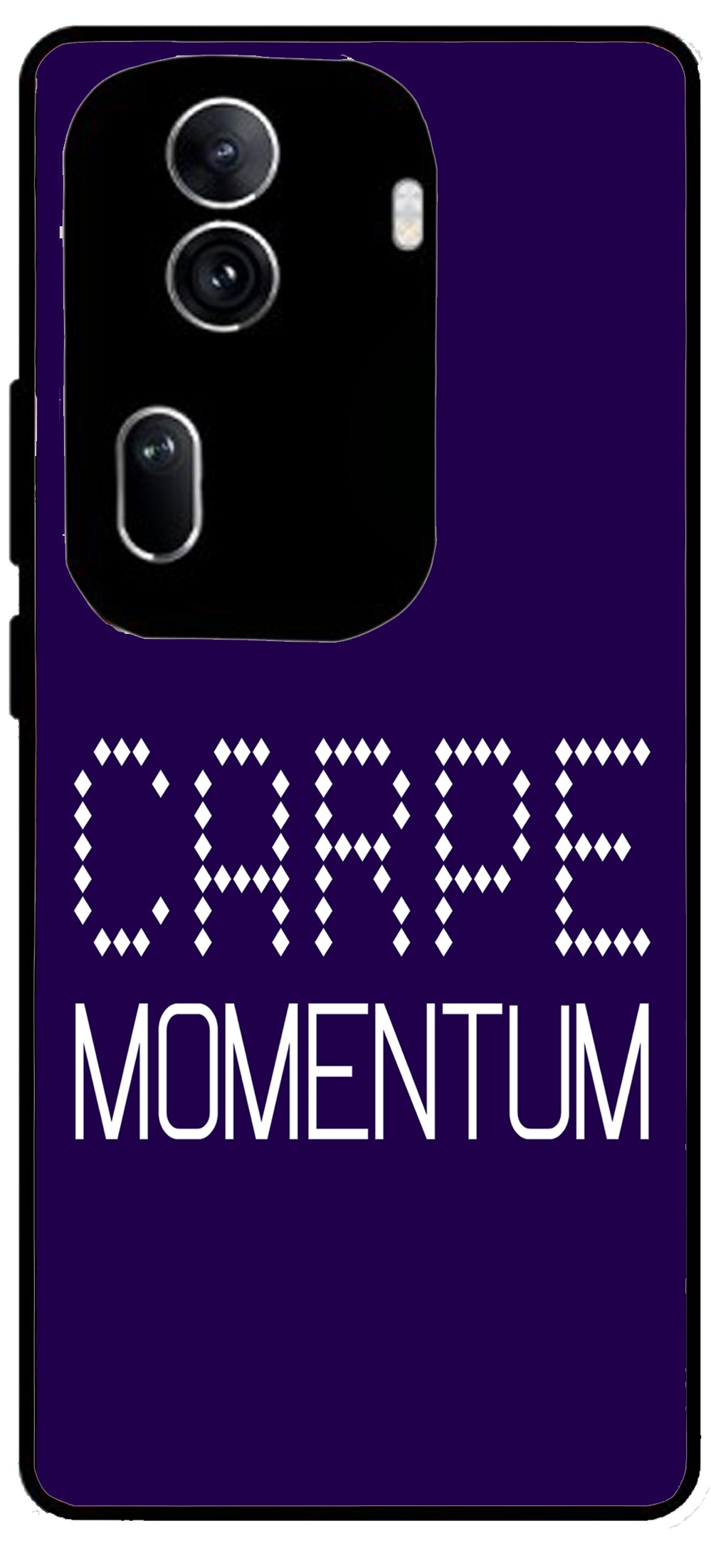 Carpe Momentum Unbreakable Metal Back Case Mobile Cover with 4 Side Protection and Soft TPU Sides for Oppo Reno 11 pro