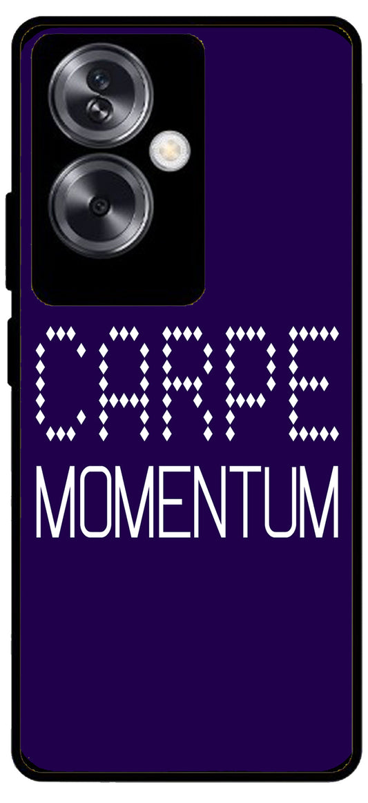 Carpe Momentum Unbreakable Metal Back Case Mobile Cover with 4 Side Protection and Soft TPU Sides for Oppo A79 NEW