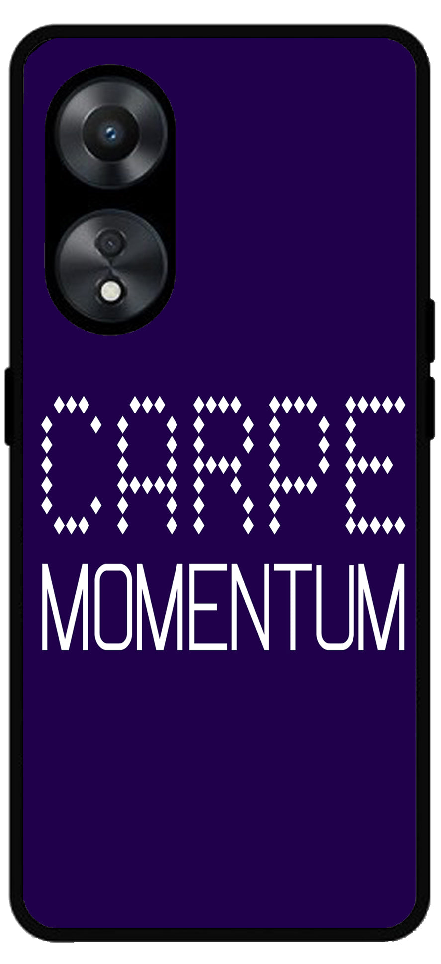 Carpe Momentum Unbreakable Metal Back Case Mobile Cover with 4 Side Protection and Soft TPU Sides for Oppo a78 5g