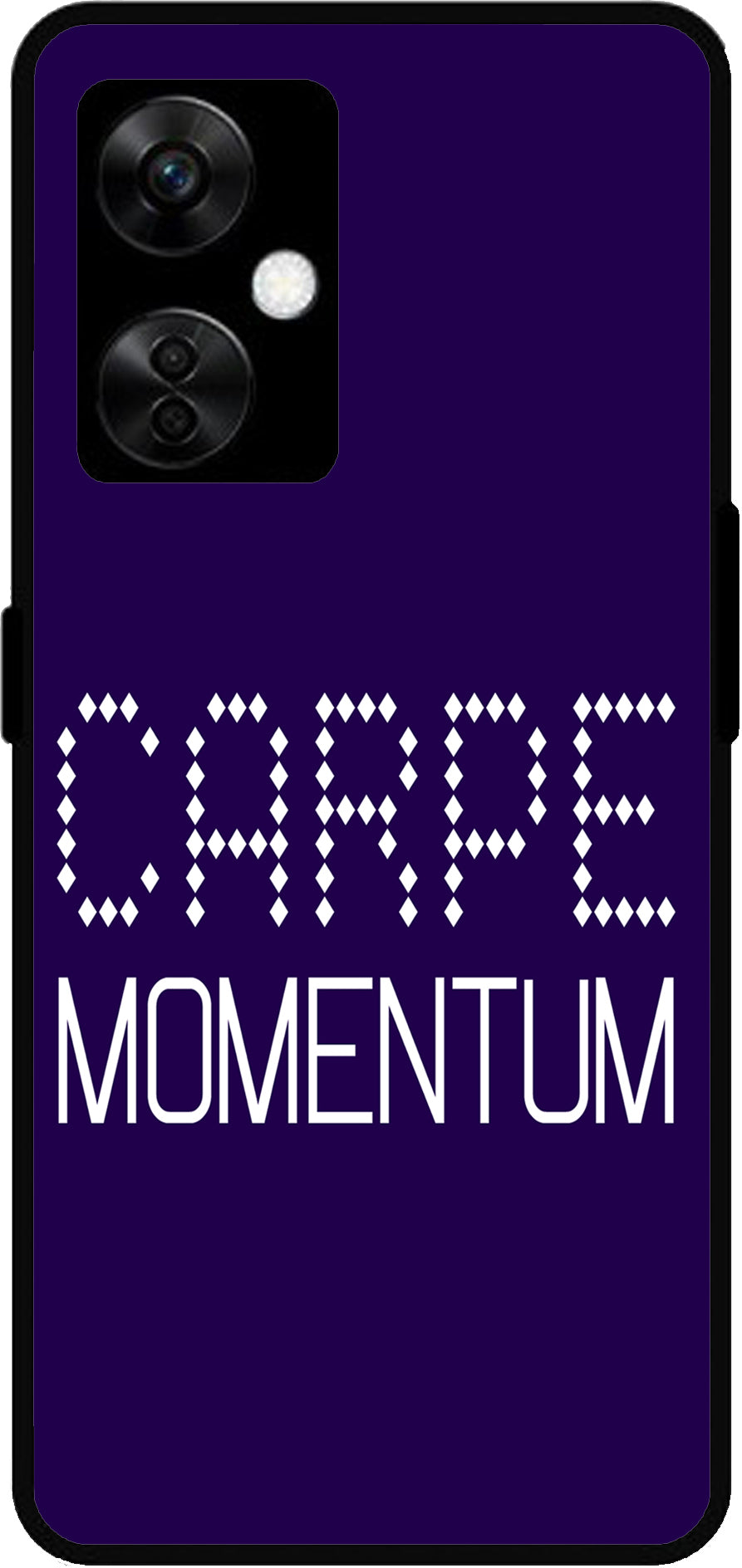 Carpe Momentum Unbreakable Metal Back Case Mobile Cover with 4 Side Protection and Soft TPU Sides for OnePlus Nord CE3 Lite