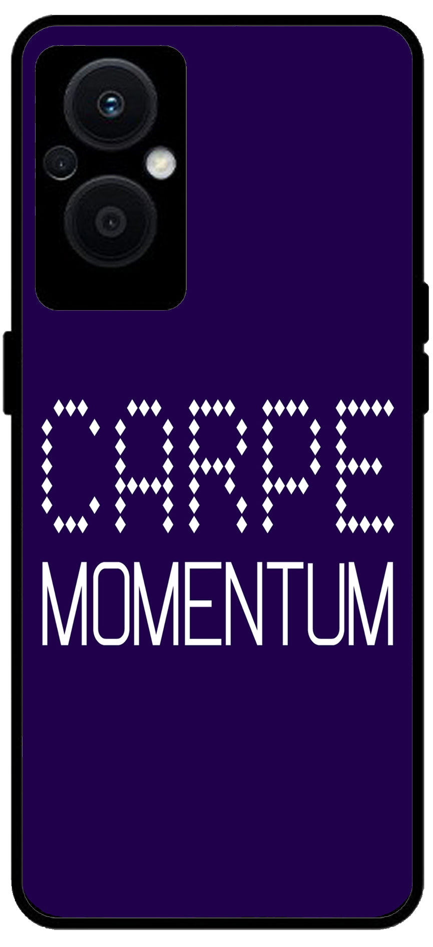 Carpe Momentum Unbreakable Metal Back Case Mobile Cover with 4 Side Protection and Soft TPU Sides for OPPO F21 PRO 5G