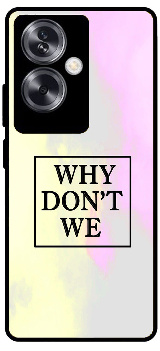 Why Don’t We Unbreakable Metal Back Case Mobile Cover with 4 Side Protection and Soft TPU Sides for Oppo A79 NEW