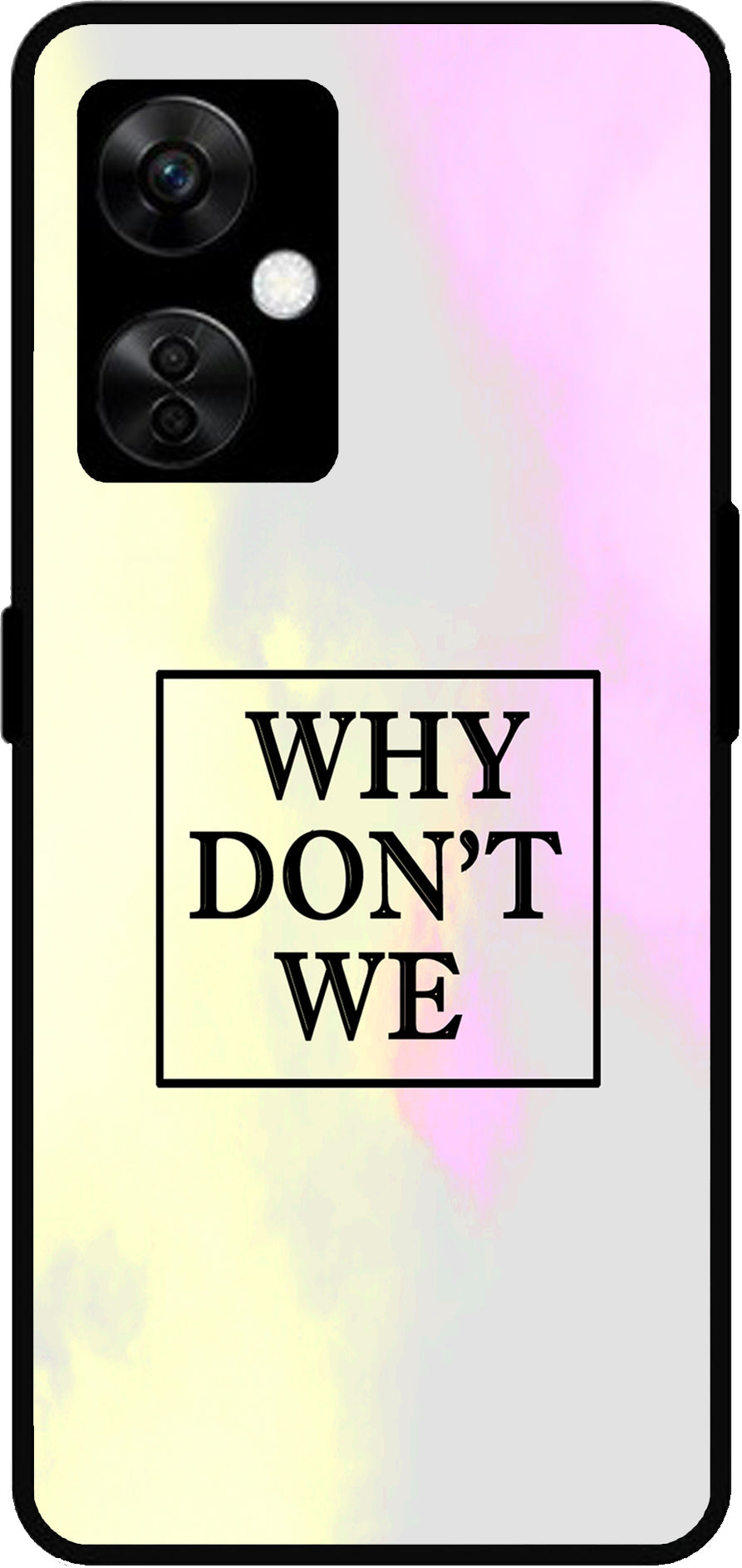 Why Don’t We Unbreakable Metal Back Case Mobile Cover with 4 Side Protection and Soft TPU Sides for OnePlus Nord CE3 Lite