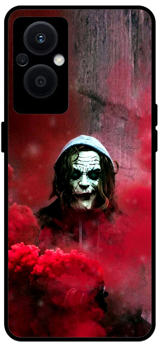 Ghost Red Unbreakable Metal Back Case Mobile Cover with 4 Side Protection and Soft TPU Sides for OPPO F21 PRO 5G