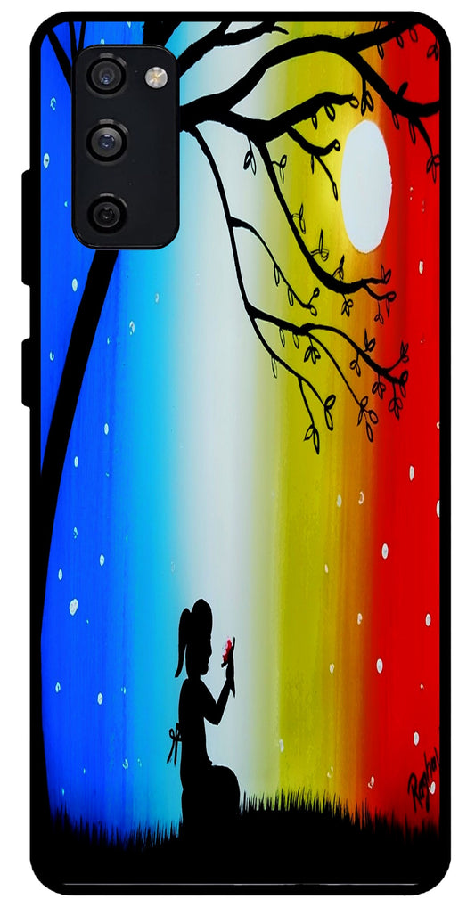 Alone Girl Unbreakable Metal Back Case Mobile Cover with 4 Side Protection and Soft TPU Sides for SAMSUNG S20 FE