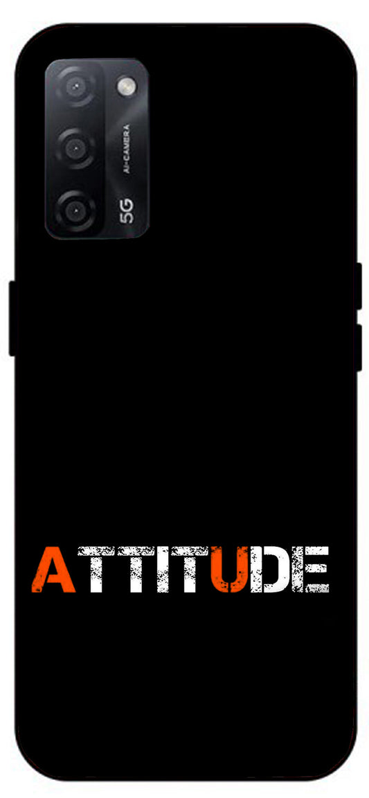 Attitude Unbreakable Metal Back Case Mobile Cover with 4 Side Protection and Soft TPU Sides for Oppo A53s 5G