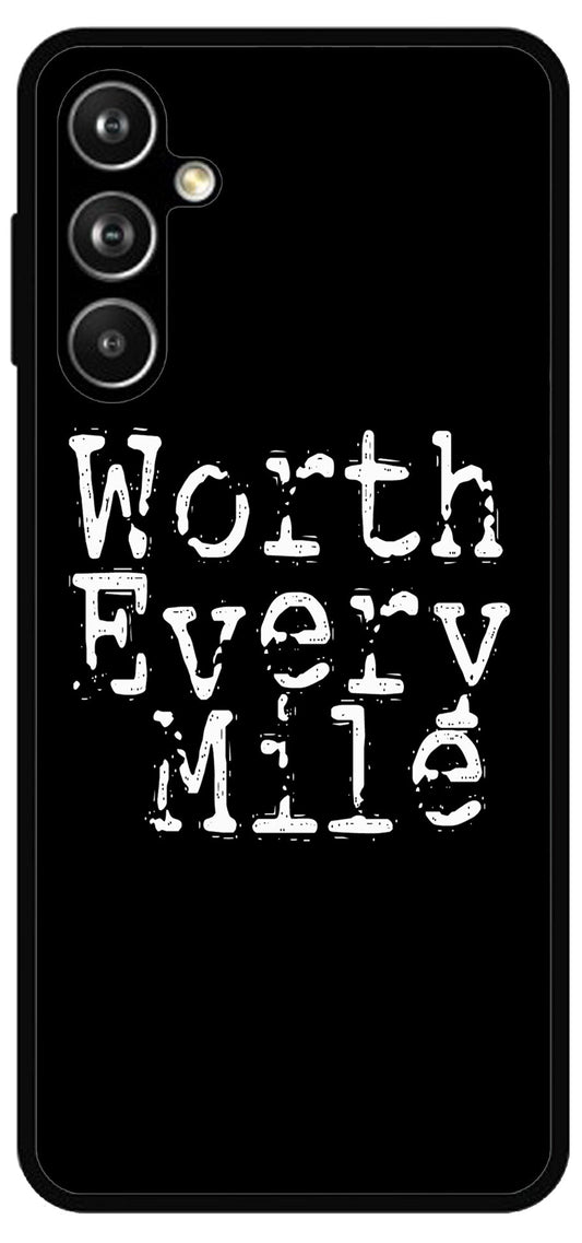 Worth Every Mile Unbreakable Metal Back Case Mobile Cover with 4 Side Protection and Soft TPU Sides for SAMSUNG  F54