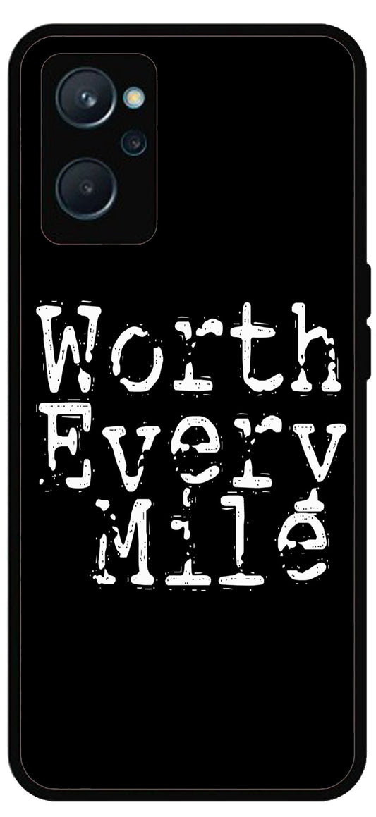 Worth Every Mile Unbreakable Metal Back Case Mobile Cover with 4 Side Protection and Soft TPU Sides for Vivo 9I