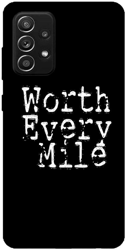 Worth Every Mile Unbreakable Metal Back Case Mobile Cover with 4 Side Protection and Soft TPU Sides for SAMSUNG A52