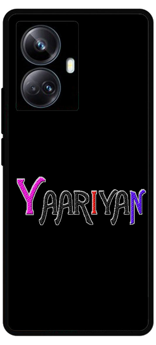 Yaariyan Unbreakable Metal Back Case Mobile Cover with 4 Side Protection and Soft TPU Sides for Realme 10 Pro Plus 2D