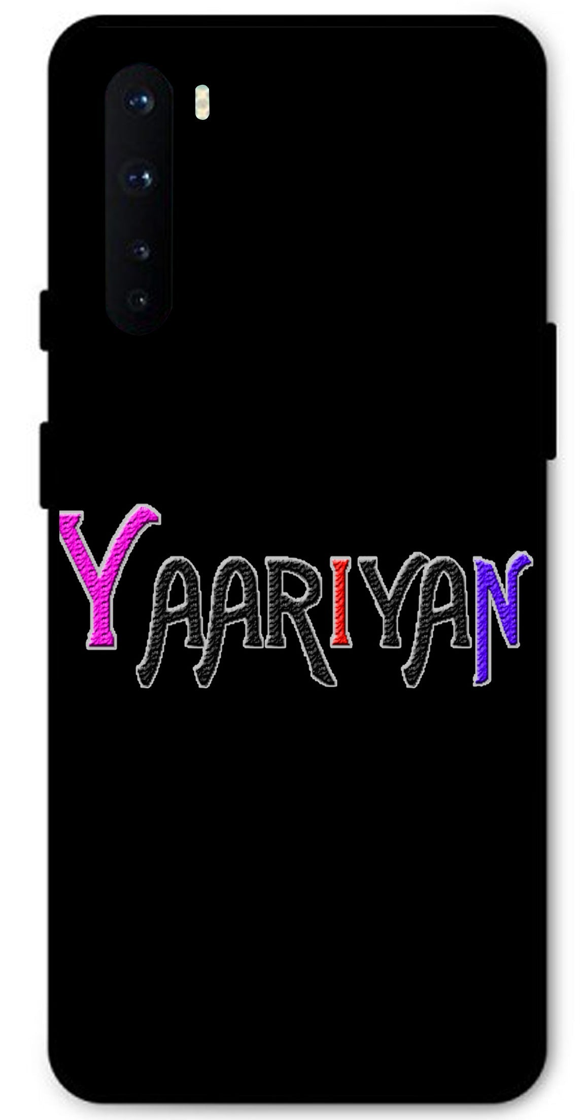 Yaariyan Unbreakable Metal Back Case Mobile Cover with 4 Side Protection and Soft TPU Sides for OnePlus Nord