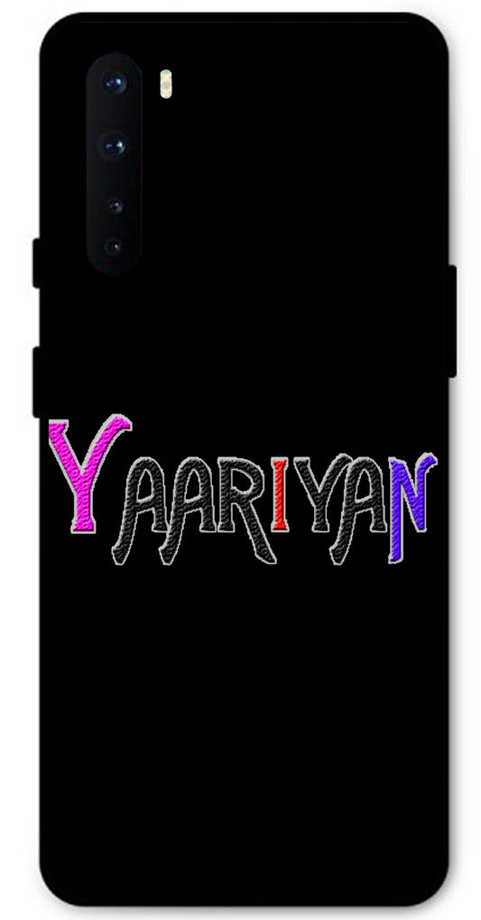 Yaariyan Unbreakable Metal Back Case Mobile Cover with 4 Side Protection and Soft TPU Sides for OnePlus Nord