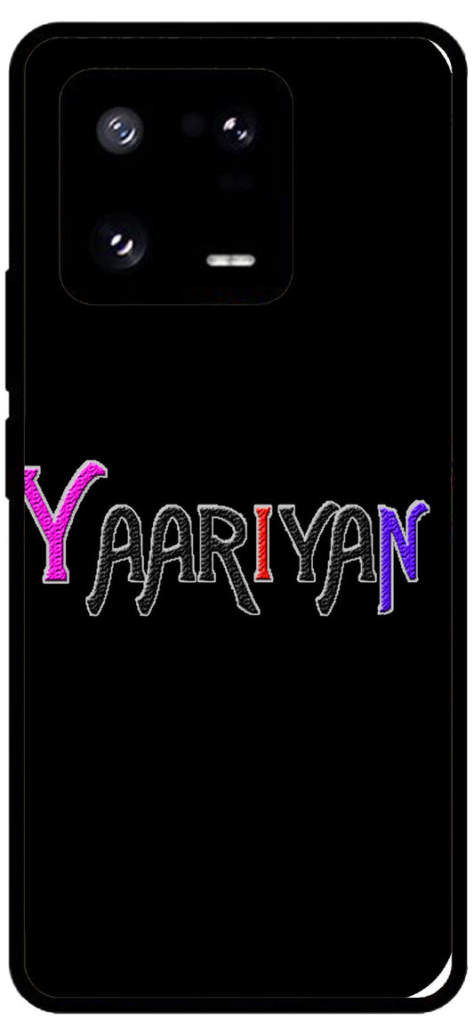 Yaariyan Unbreakable Metal Back Case Mobile Cover with 4 Side Protection and Soft TPU Sides for Xiaomi 13 Pro