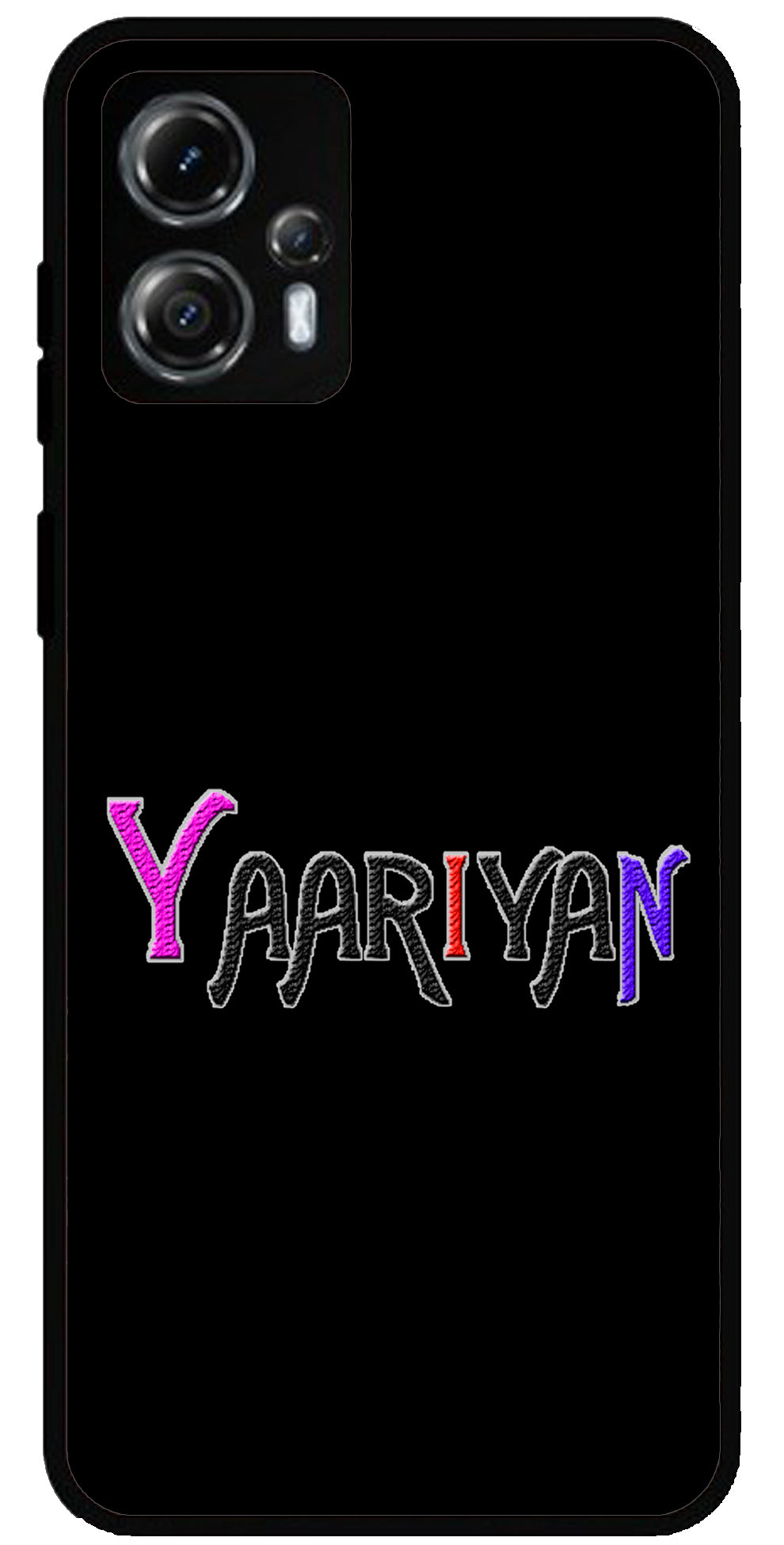 Yaariyan Unbreakable Metal Back Case Mobile Cover with 4 Side Protection and Soft TPU Sides for Moto G13