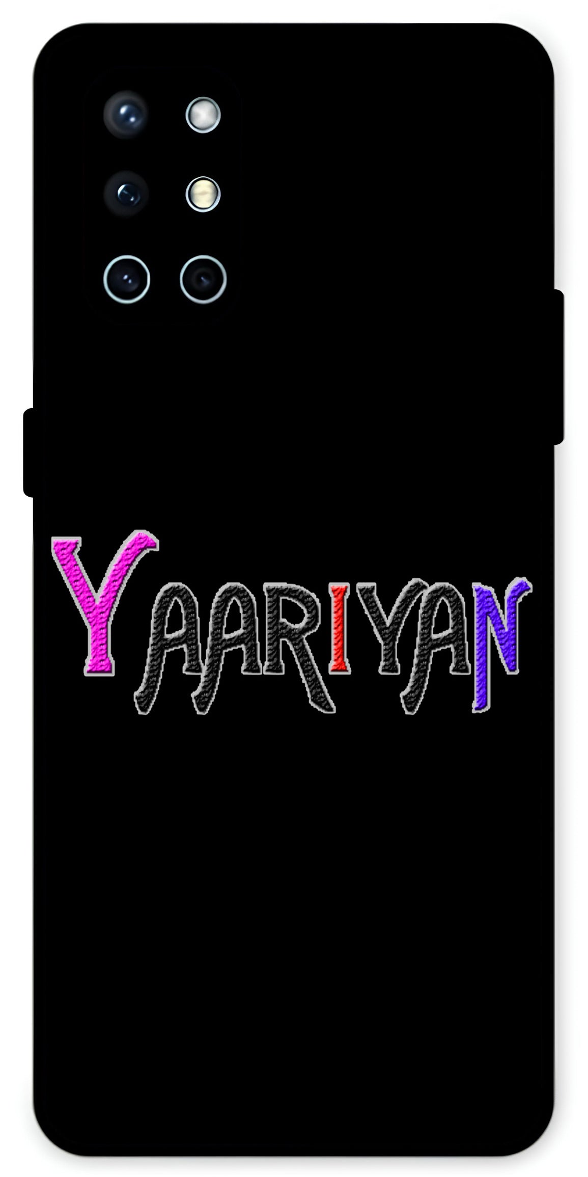 Yaariyan Unbreakable Metal Back Case Mobile Cover with 4 Side Protection and Soft TPU Sides for OnePlus 9R