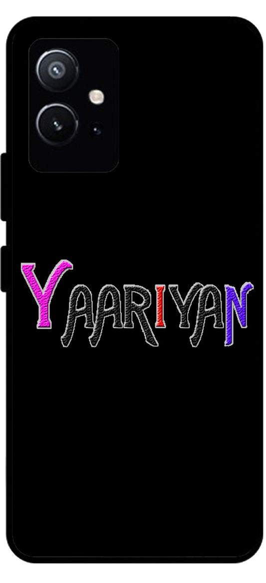 Yaariyan Unbreakable Metal Back Case Mobile Cover with 4 Side Protection and Soft TPU Sides for Vivo T1