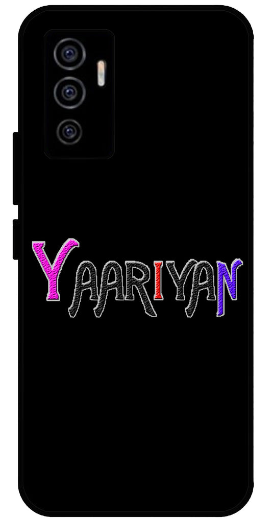 Yaariyan Unbreakable Metal Back Case Mobile Cover with 4 Side Protection and Soft TPU Sides for Vivo V23 E