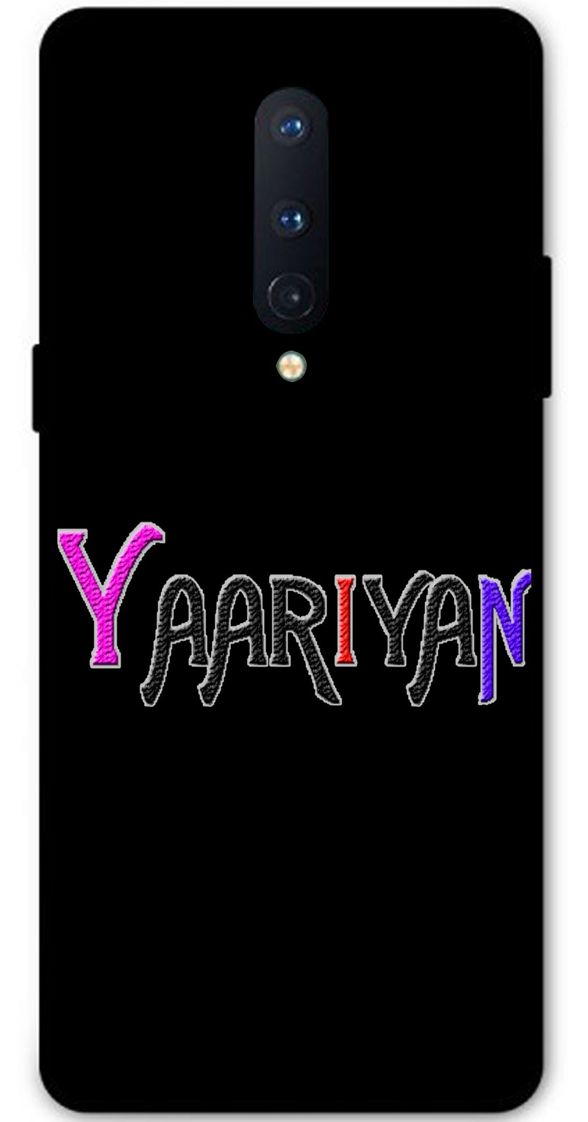 Yaariyan Unbreakable Metal Back Case Mobile Cover with 4 Side Protection and Soft TPU Sides for OnePlus 8