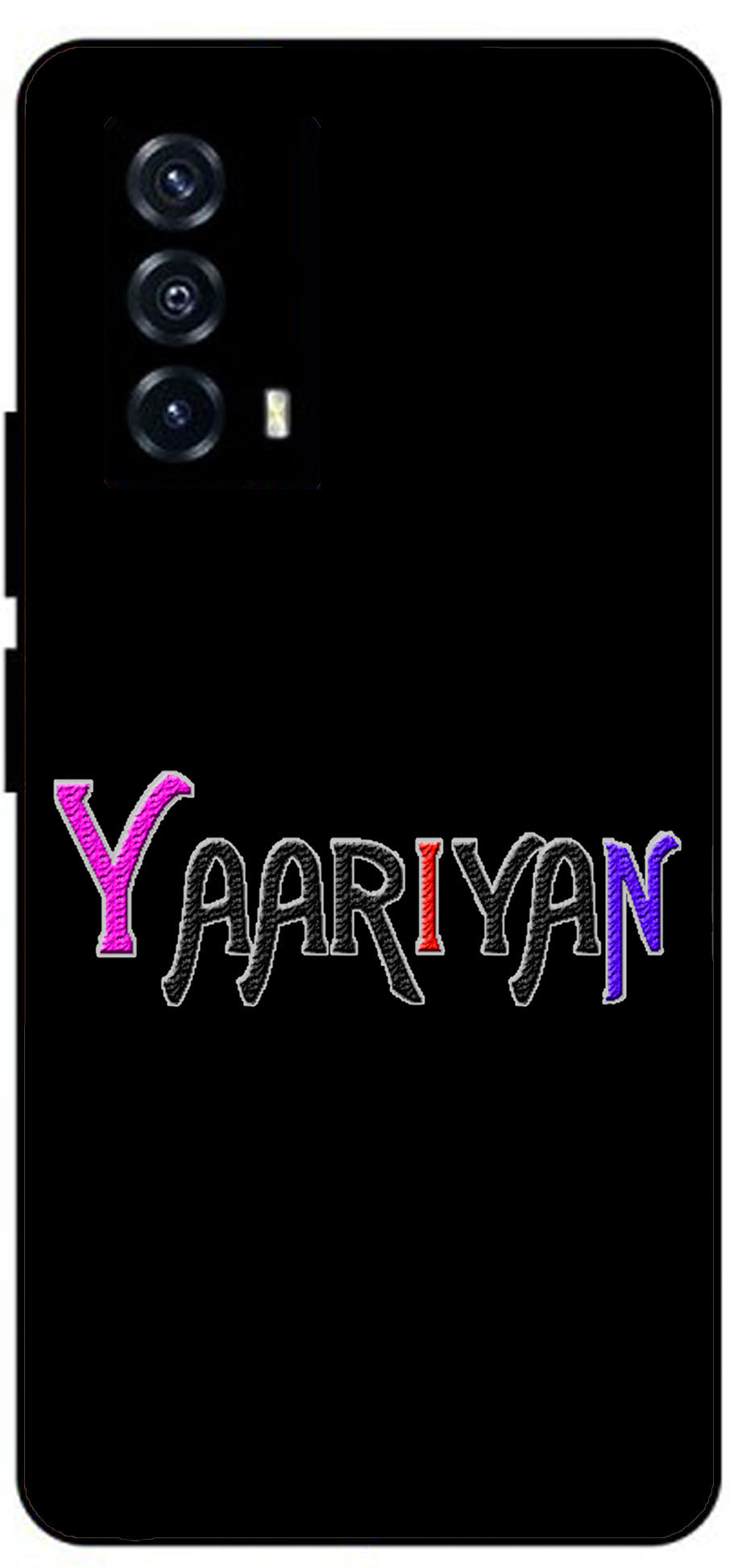 Yaariyan Unbreakable Metal Back Case Mobile Cover with 4 Side Protection and Soft TPU Sides for Vivo iQ00 Z5