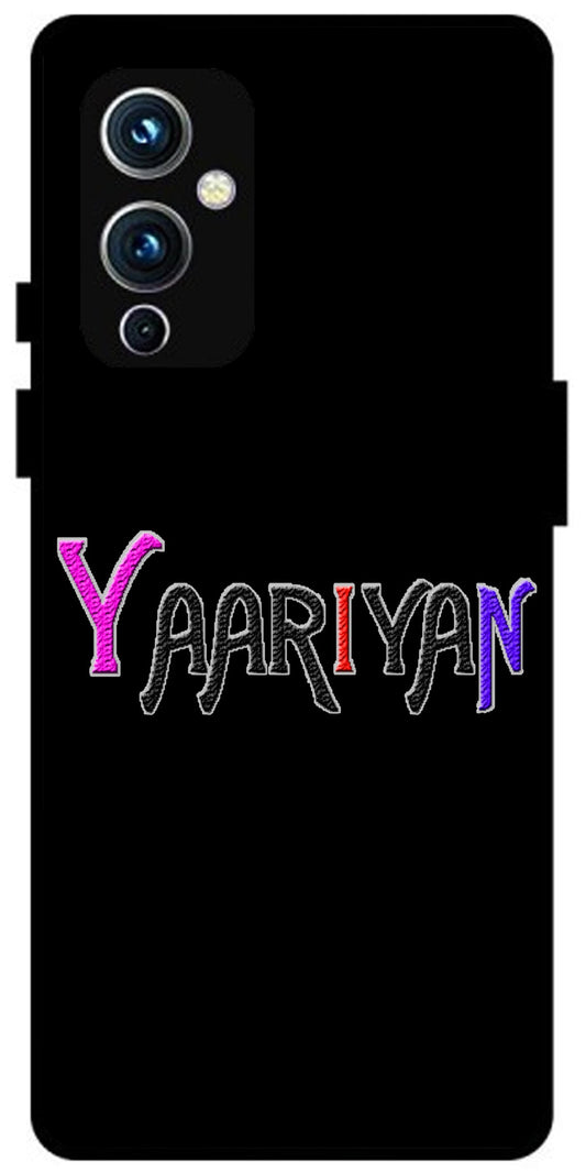 Yaariyan Unbreakable Metal Back Case Mobile Cover with 4 Side Protection and Soft TPU Sides for OnePlus 9